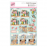 118592_Бумага фольгированная с высечкой для создания объемных композиций (Папертоль) "Милые кошки"