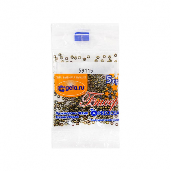 Бисер №10, 5 г., цвет 59115