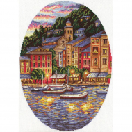 Набор для вышивания PANNA арт. GM-1172 Портофино 24х34 см