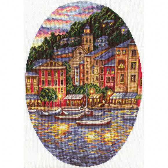 Набор для вышивания PANNA арт. GM-1172 Портофино 24х34 см