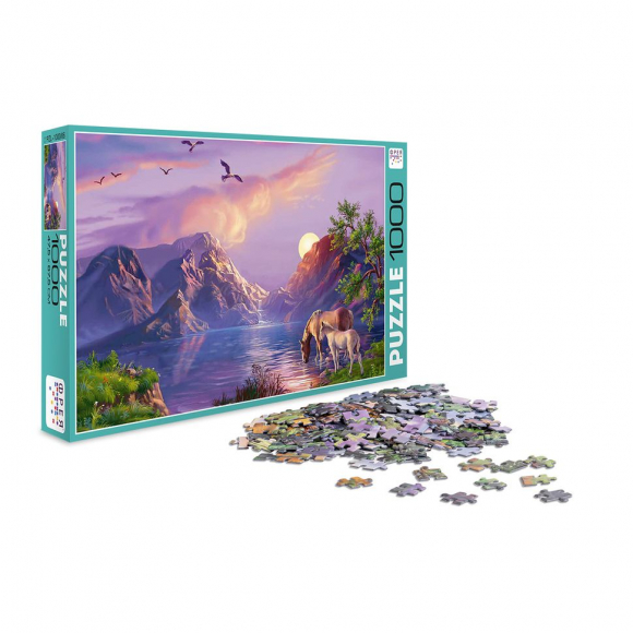 Пазл ФРЕЯ арт.PZL-1000/06 На водопое 47,5х67,5 см