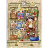 Набор для вышивания с рисунком на канве МП СТУДИЯ арт.РК-705 Сладкоежка 29х21 см