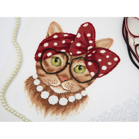 Набор для вышивания PANNA арт. J-7351 Гламурная Люся 27х21 см Набор для вышивания PANNA арт. J-7351 Гламурная Люся 27х21 см