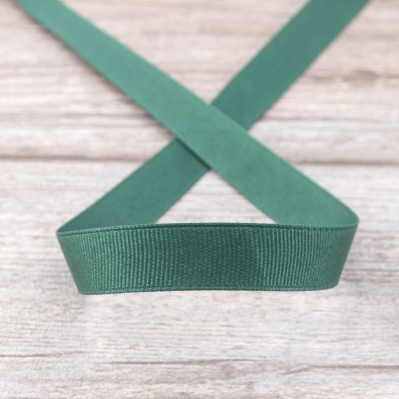 Лента репсовая SAFISA мини-рулон, 15 мм, 3,5 м, цвет 43, цвет зеленый-темный