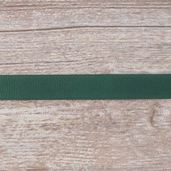 Лента репсовая SAFISA мини-рулон, 15 мм, 3,5 м, цвет 43, цвет зеленый-темный