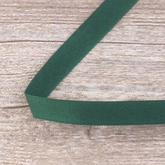 Лента репсовая SAFISA мини-рулон, 15 мм, 3,5 м, цвет 43, цвет зеленый-темный