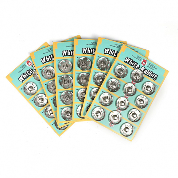 Кнопка пришивная TBY-SBB латунь 30 мм цв. никель уп. 72шт