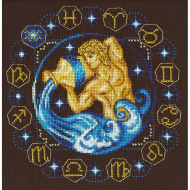 Набор для вышивания PANNA арт. ZN-0932 Знаки Зодиака. Водолей 21х20,5 см