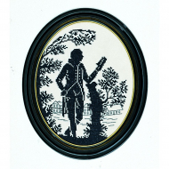 Набор для вышивания EVA ROSENSTAND арт.12-348 Кавалер с книгой (силуэт) 20х25 см