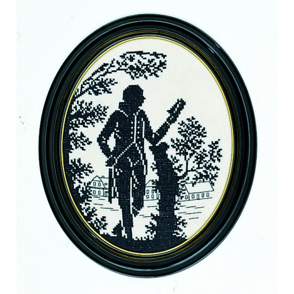 Набор для вышивания EVA ROSENSTAND арт.12-348 Кавалер с книгой (силуэт) 20х25 см