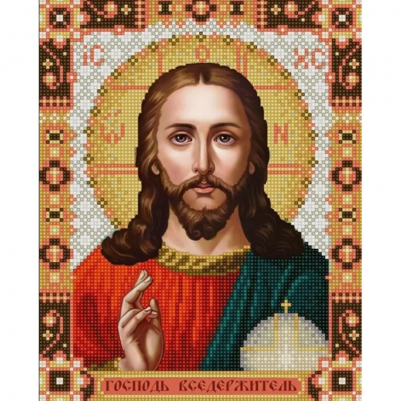Рисунок на ткани (Бисер) КОНЁК арт. 9271 Господь Вседержитель 20х25 см