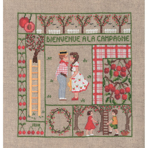Набор для вышивания Le Bonheur des Dames арт.2655 Bienvenue Juin (Добро пожаловать, июнь) 21х23 см