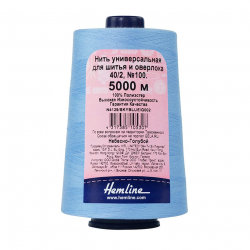 166413_Нить универсальная Hemline для шитья и оверлока, 5000 м
