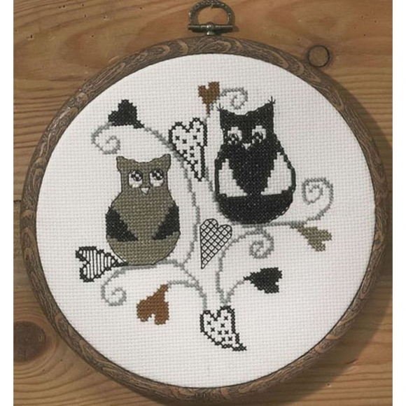 Набор для вышивания PERMIN арт.12-5198 Любовь сов