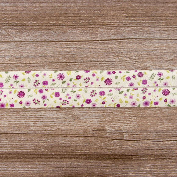 Косая бейка с рисунком SAFISA, арт.6626, 30 мм, 20 м, цвет 01