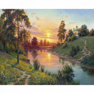 Картины по номерам Molly арт.KH0649 Прищепа. Тишина (29 цветов) 40х50 см