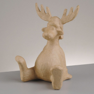 84443_Заготовка из папье-маше "Олень", 15,5 x 12 x 21,5 cм