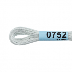 Нитки для вышивания Gamma мулине (0207-0819) 100% хлопок 24 x 8 м цв.0752 св.серо-голубой
