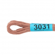 Нитки для вышивания Gamma мулине (0820-3070) 100% хлопок 24 x 8 м цв.3031 св.какао