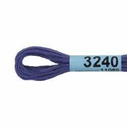 Нитки для вышивания Gamma мулине (3173-6115) 100% хлопок 24 x 8 м цв.3240 св.синий