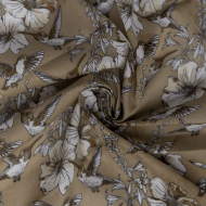 Ткань Батист 70 г/м? 100% хлопок шир.145 см арт.Р.32716.02 цв.02 бежевый рул.25м