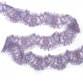 Кружево “реснички” арт.TBY 75637 шир.40мм цв.380 сиреневый уп.30м (по 3м)