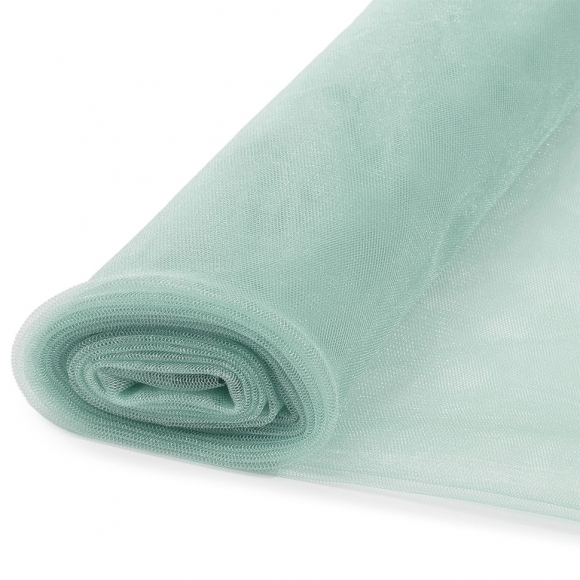 Фатин Кристалл средней жесткости блестящий арт.K.TRM шир.300см, 100% полиэстер цв. 24 К уп.5м - св.мята