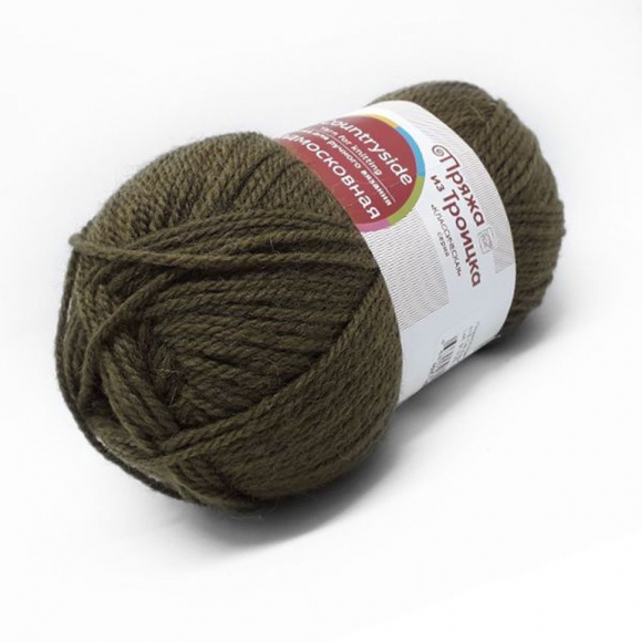 Пряжа для вязания ТРО Подмосковная (50% шерсть, 50% акрил) 10х100г/250м цв.0416 св.коричневый