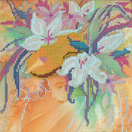 Схема на холсте АБРИС АРТ арт. AC-009 Девушка Зима 20х20 см