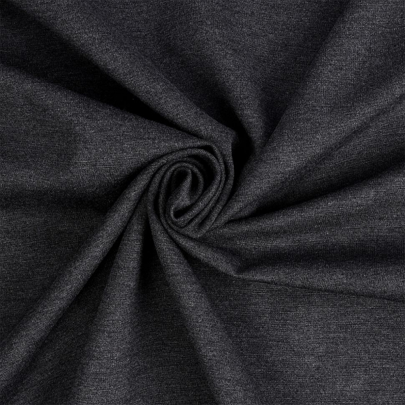 Ткань Джерси 350 г/м? 60% вискоза, 35% полиэстер, 5% спандекс шир.155 см арт.TBY.Jrs.350.21 цв.21 серый меланж уп.5м