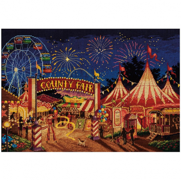 Набор для вышивания PANNA Золотая серия арт. PR-7259 Ярмарка 38х27 см