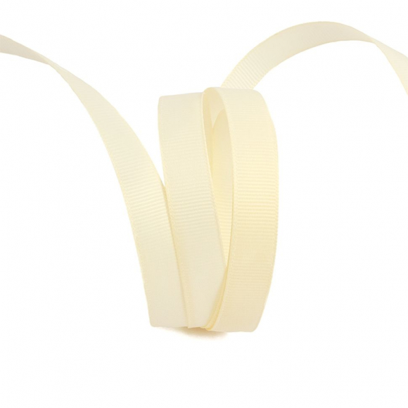 Лента Ideal репсовая в рубчик шир.12мм цв. 815 кремовый уп.27,42м