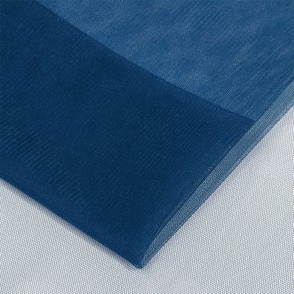 Фатин Кристалл средней жесткости блестящий арт.K.TRM шир.300см, 100% полиэстер цв. 30 К уп.50м - т.бирюзовый