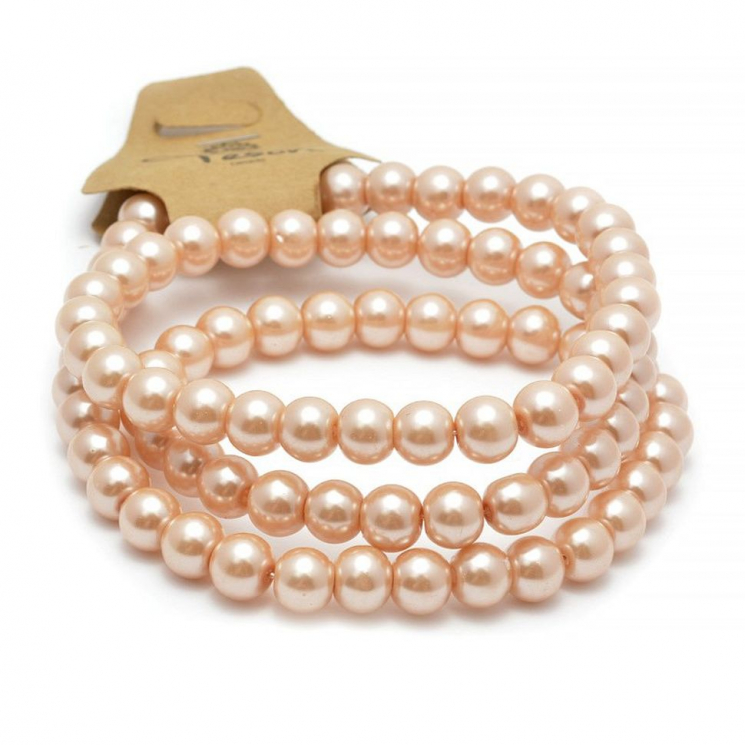 Бусины  жемчуг(стекло) на нитях арт.TBY-10мм  цв.SXD084 (85 бусин)