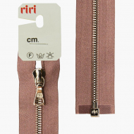 65957_Молния металл, Ni, разъёмная 1 замок, на атласной тесьме, 4 мм, 60 см, цвет 9419, серо-сиреневый