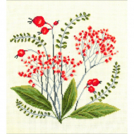 Набор для вышивания мулине НИТЕКС арт.0292 Гербарий 24х25 см