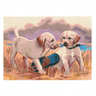 Набор для вышивания мулине НИТЕКС арт.0127 Игра 33х25 см