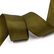 Лента Ideal репсовая в рубчик шир.38мм цв. 569 хаки уп.27,42м