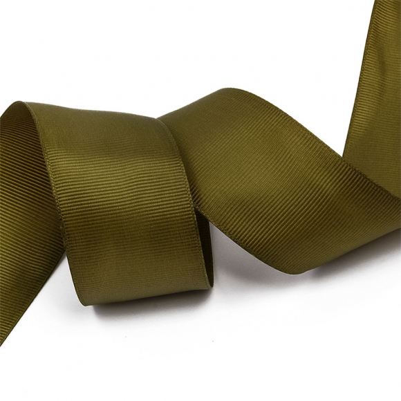 Лента Ideal репсовая в рубчик шир.38мм цв. 569 хаки уп.27,42м