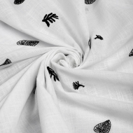 Ткань шитье 100 г/м? 100% хлопок шир.150 см арт.TBY.Emb.A823.2 цв.02 белый рул.14,62м