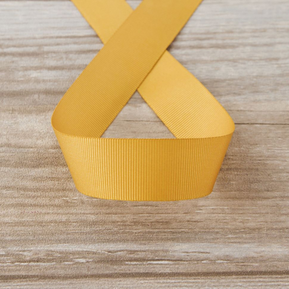 Лента репсовая SAFISA, 25 мм, 25 м, цвет 54 бежево-золотистый