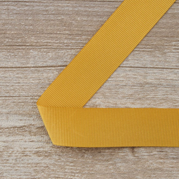 Лента репсовая SAFISA, 25 мм, 25 м, цвет 54 бежево-золотистый