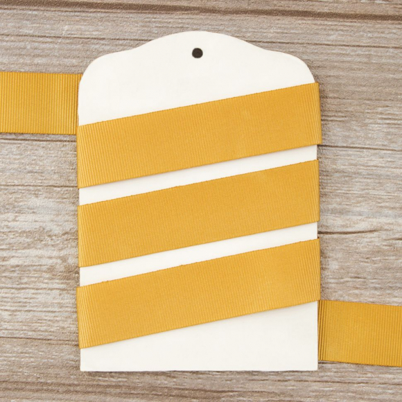 Лента репсовая SAFISA, 25 мм, 25 м, цвет 54 бежево-золотистый