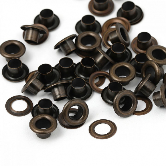 Люверсы сталь New Star №3 (? 4,87мм, h 5,66мм) цв.антик уп.500шт