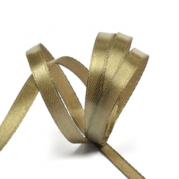 Лента атласная 6мм цв.4569 хаки IDEAL уп.27,4 м