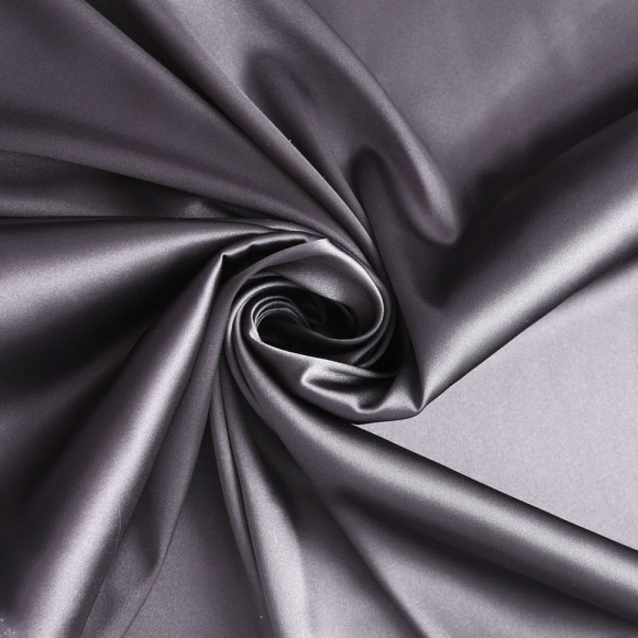 Ткань атлас стрейч 105 г кв.м 98% полиэстер, 2% спандекс шир.150 см арт.Р.15073.09 цв.09 лиловый уп.25м