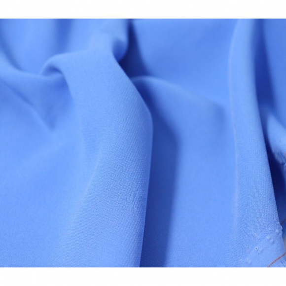 Ткань Креп 150 г кв.м 95% полиэстер, 5% спандекс шир.150 см арт.Р.11385.03 цв.03 голубой уп.25м