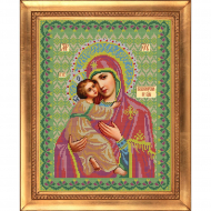 Набор для вышивания бисером GALLA COLLECTION арт.И 001 Икона Божией Матери Владимирская 27х36 см Набор для вышивания бисером GALLA COLLECTION арт.И 001 Икона Божией Матери Владимирская 27х36 см