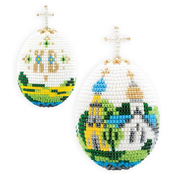 Набор для бисероплетения РИОЛИС арт.В204 Яйцо Церквушка 6,5х5 см