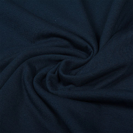 Ткань трикотаж Кулирка хлопок 145г опененд 100+100см т.синий 19-3921 уп.6м